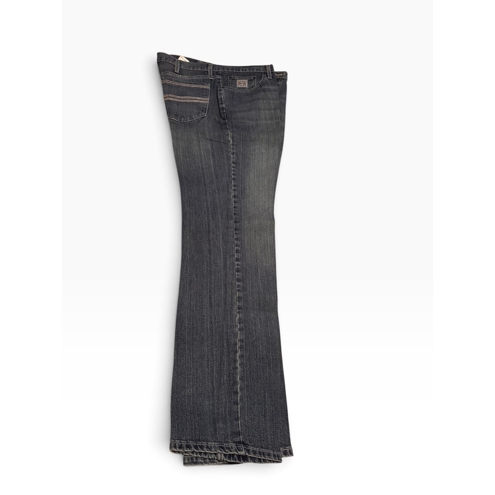 Cinch Up Mens Straight Leg Western Denim Jeans Blue Med Wash MB98034015 35x34